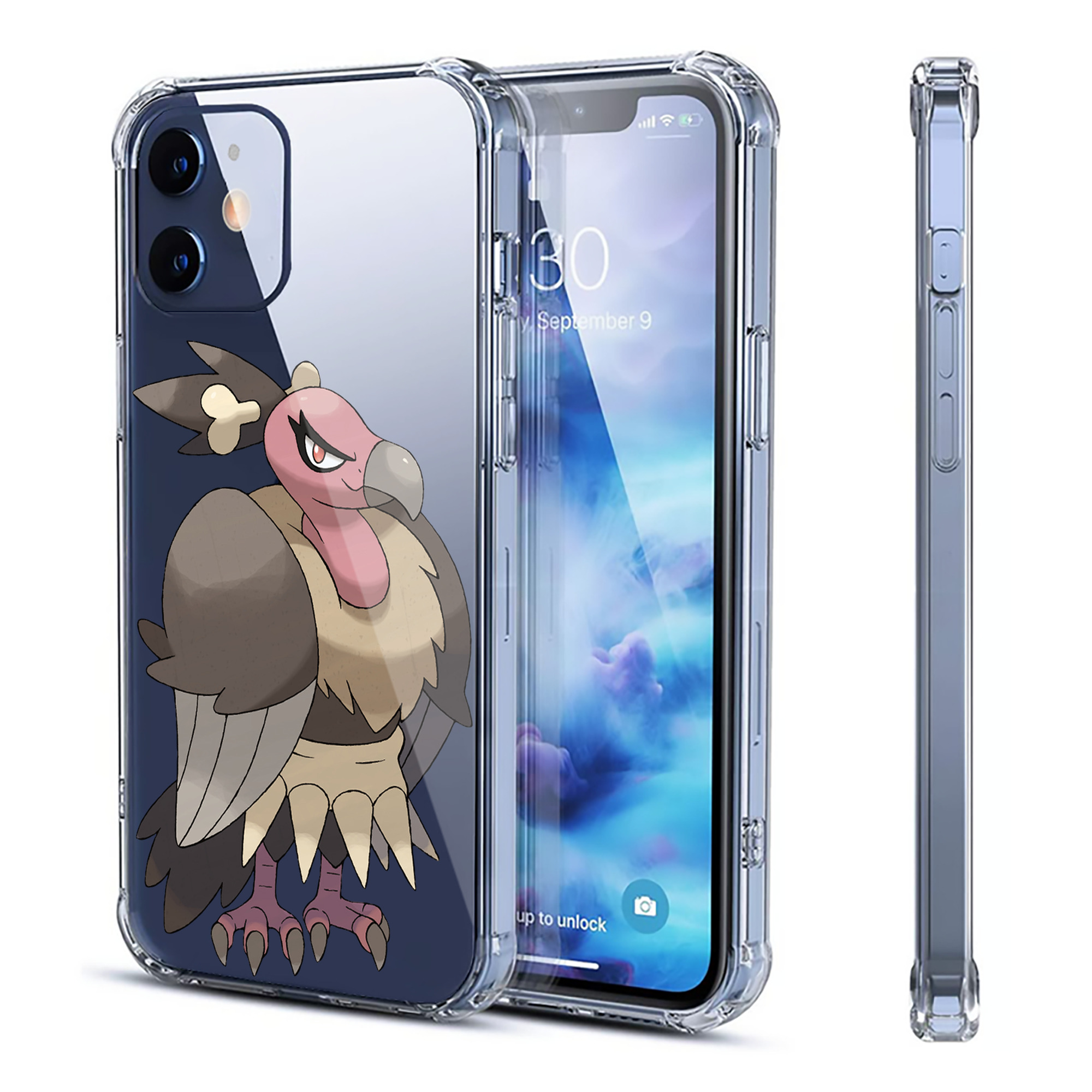 （画像用） ポケットモンスター Pokémon 【iPhone 12シリーズ対応】透明スマホケース（クリアソフトケース）